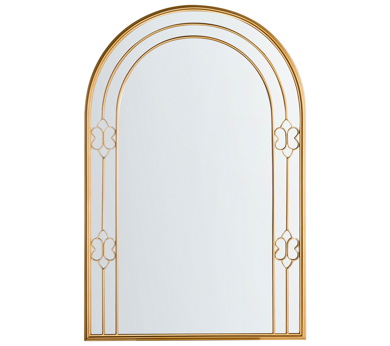 Miroir Mural Miroir Décoratif - Mautre 66 Cm 98 Cm Doré