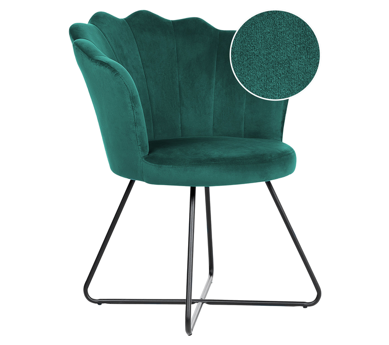 Fauteuil Relax Fauteuil De Salon Lovelock Velours Vert Émeraude