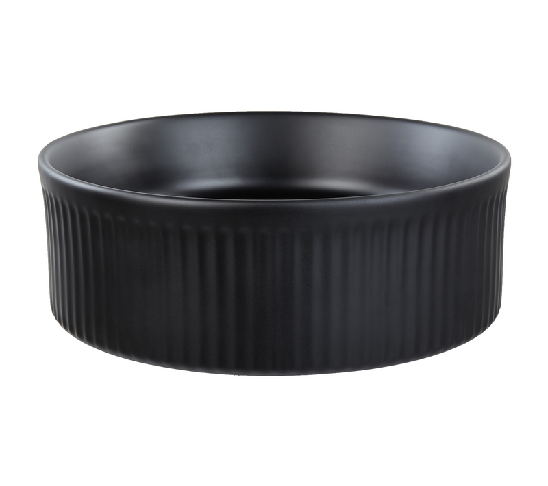 Lavabo Vasque En Céramique ⌀ 37 Cm Noir Geldo