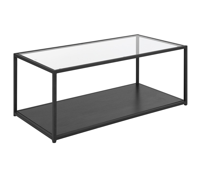 Table Basse - Table De Salon Medora Verre Noir