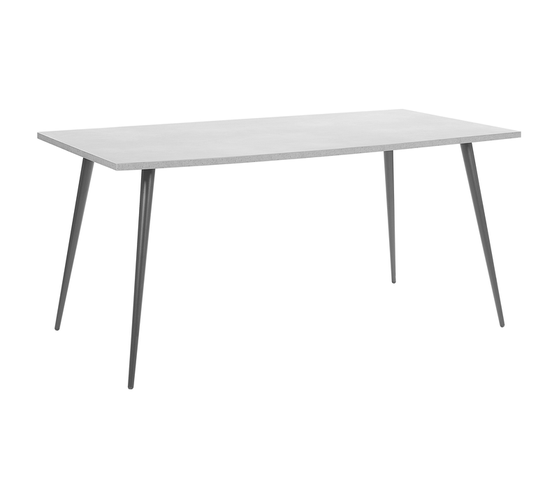 Table De Salle à Manger - Table De Repas Santiago Effet Béton Gris 160 Cm 80 Cm