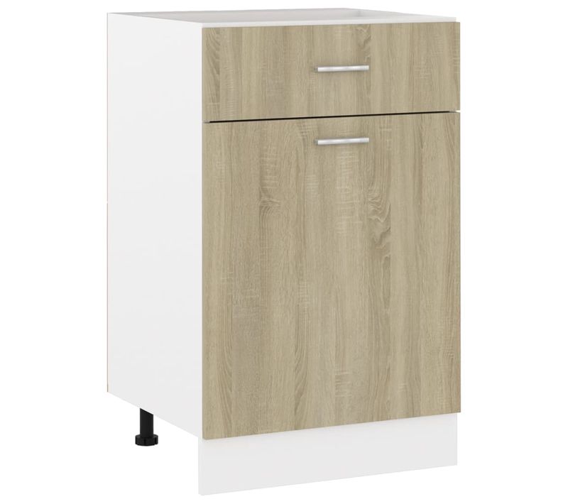 Meuble Bas De Cuisine - Armoire De Cuisine à Tiroir Chêne Sonoma Bois D’ingénierie C28