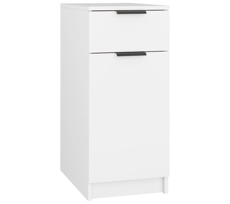 Armoire De Bureau - Rangement Bureau - Meuble Bureau Blanc 33,5x50x75 Cm Bois D'ingénierie