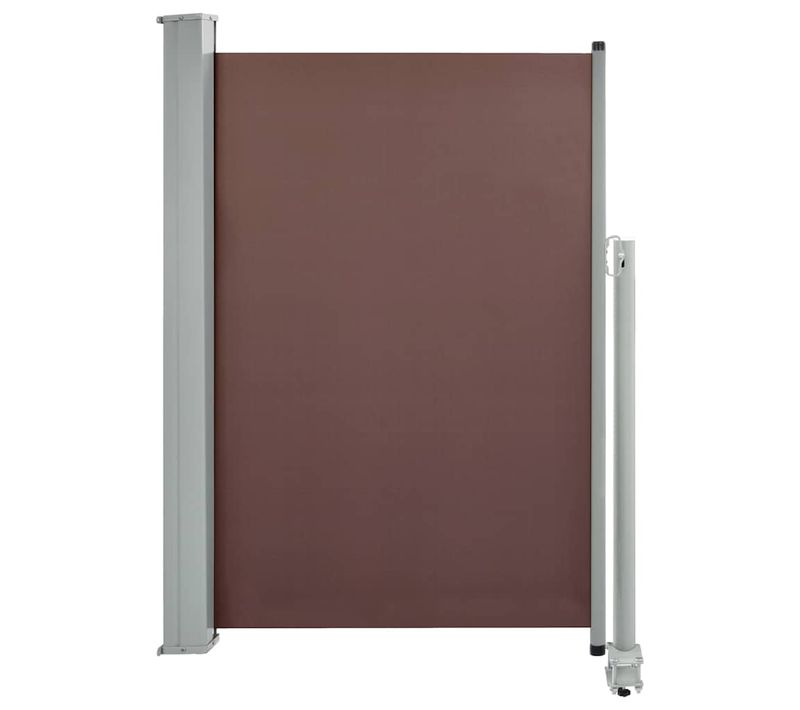 Store Banne - Auvent Latéral Rétractable De Patio 120x300 Cm Marron At402