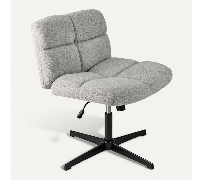 Chaise De Bureau Hauteur Réglable Pivotante 73 X 64 X 78-92 Cm Gris