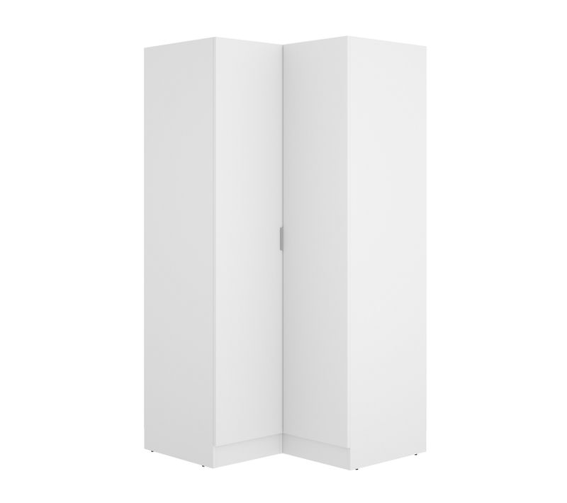 Armoire dressing d'angle Coloris Blanc