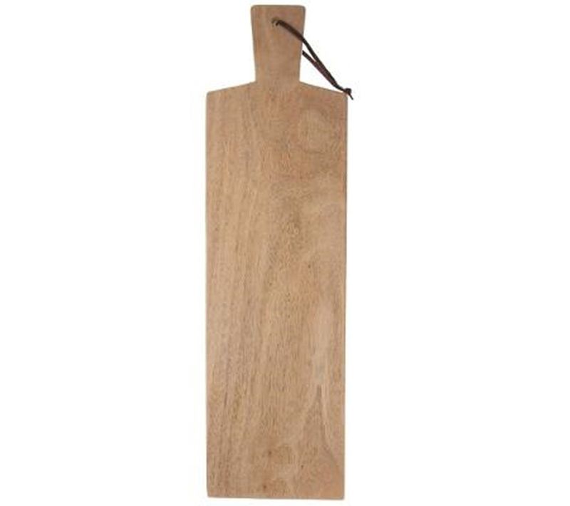 Planche à Découper Rectangle En Bois Avec Poignée - L. 58 Cm ; L. 16 Cm ; H. 2.50 Cm