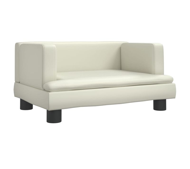 Siège Enfant Canapé Pour Enfants - Crème 60x40x30 Cm Similicuir Fr35223