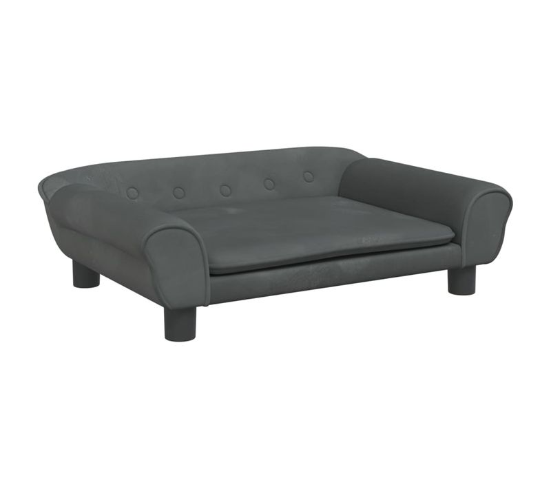 Siège Enfant Canapé Pour Enfants - Gris Foncé 70x45x26 Cm Velours Fr35280