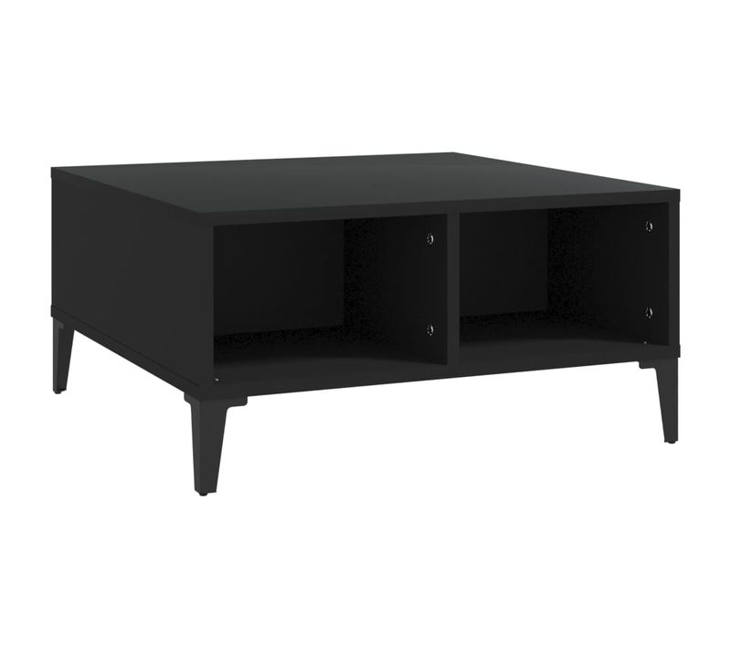 Table Basse Table De Salon - Noir 60x60x30 Cm Bois D'ingénierie Fr86432