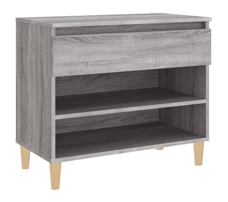 Armoire à Chaussures - Meuble à Chaussures Sonoma Gris 70x36x60 Cm Bois D'ingénierie E623