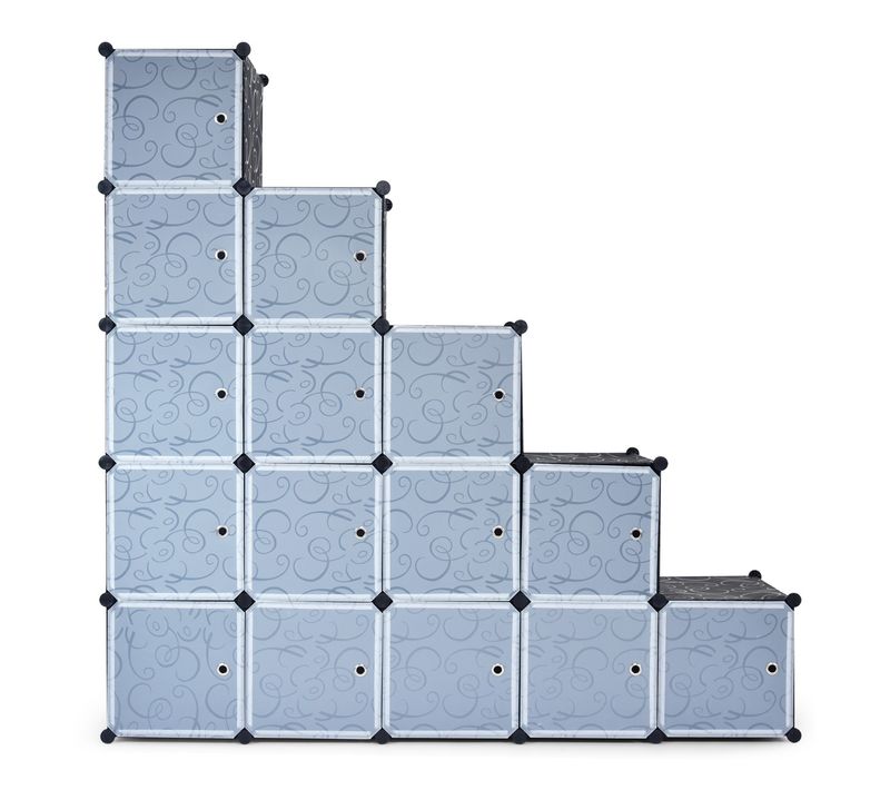 Armoire Penderie 20 Cube Armoire De Rangement En Pp Pour Vêtement Chaussures Jouets