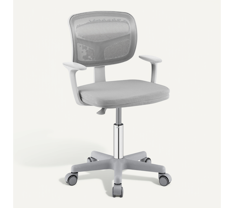 Chaise De Bureau à Roulettes Pour Enfants Verrouillage Automatique Soutien Lombaire Siège Pivotant