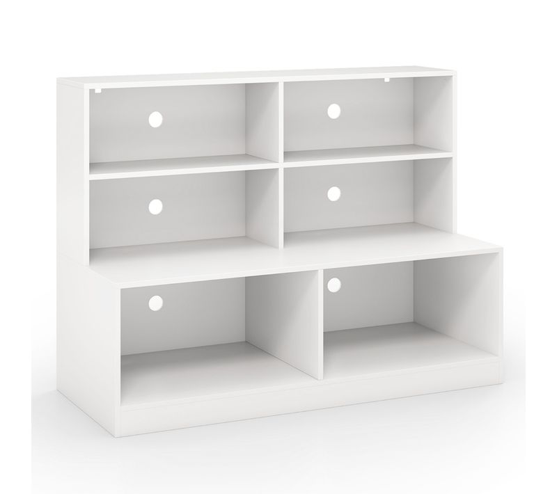 Meuble à Chaussures D'entrée Banc à Chaussures à 6 Compartiments 120x50x90cm Blanc Mdf