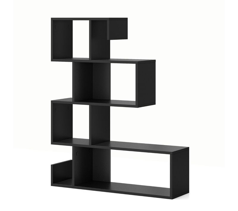 Bibliothèque 5 Niveaux Bibliothèque Géométrique Cubes Ouverts Etagère Décorative Moderne Kits