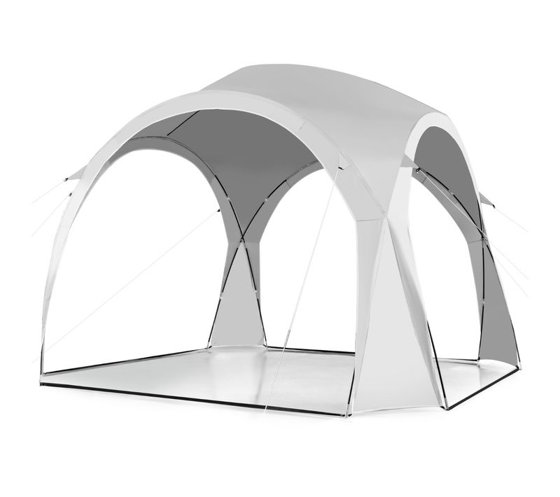 Tente Grand Tonnelle Solaire 6-8 Personnes 327x327 Cm Pour Camping Jardin Pique-nique Pêche