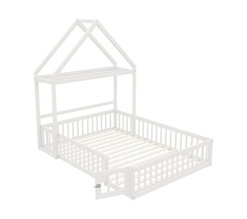 Lit Enfant 140 X 200 Avec Rangement Et Barrière De Sécurité