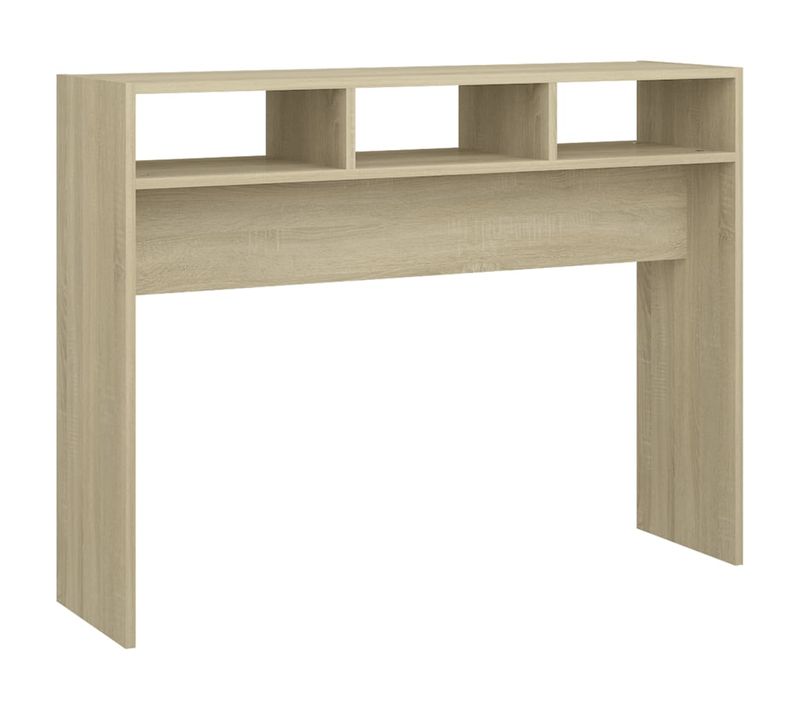 Table Console - Table D'entrée Chêne Sonoma 105x30x80 Cm Bois D'ingénierie