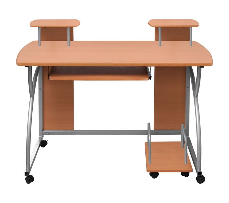 Bureau D'ordinateur - Bureau Droit Marron 110x52x88,5 Cm Bois D’ingénierie