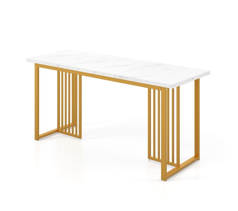 Table à Manger Moderne Pour 6-8 Personnes Table De Cuisine Rectangulaire 160 Cm