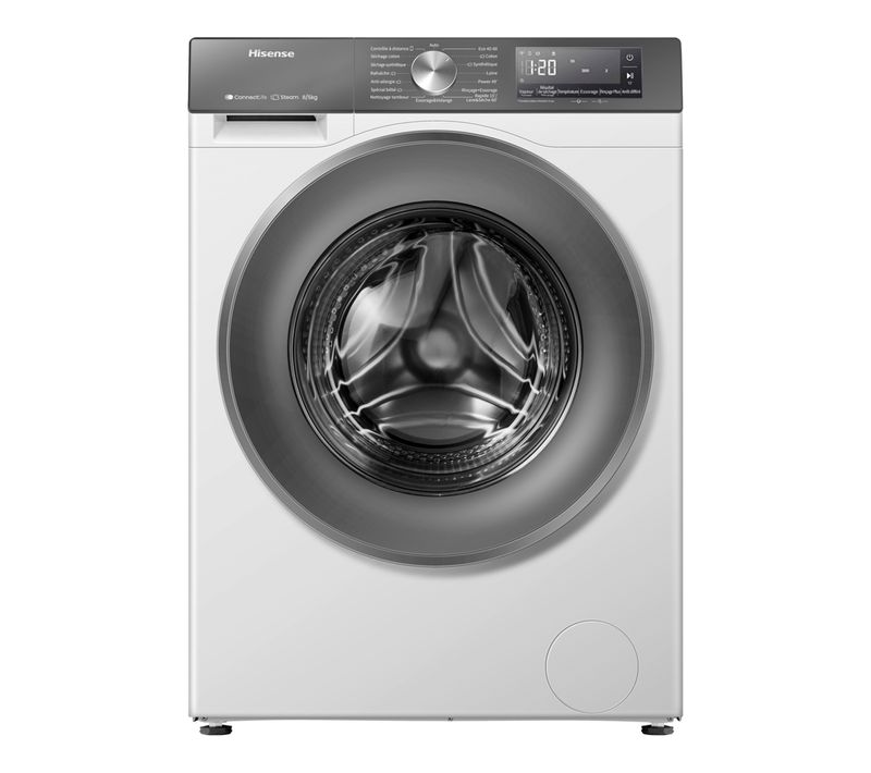 Lave-linge hublot séchant HISENSE WD3S8043BW7 8/5kg Titanium