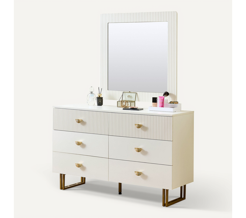 Buffet, Meuble De Rangement, Armoire En Mdf Blanc 120x40x75cm