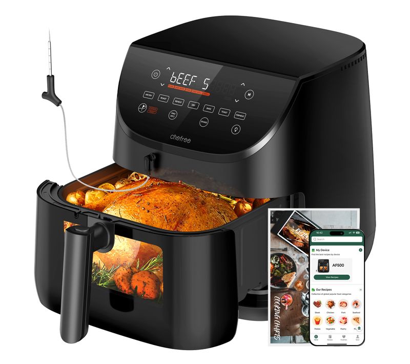 Air Fryer - Friteuse AFW - Sonde de Température - 6.5L - Fenêtre visible