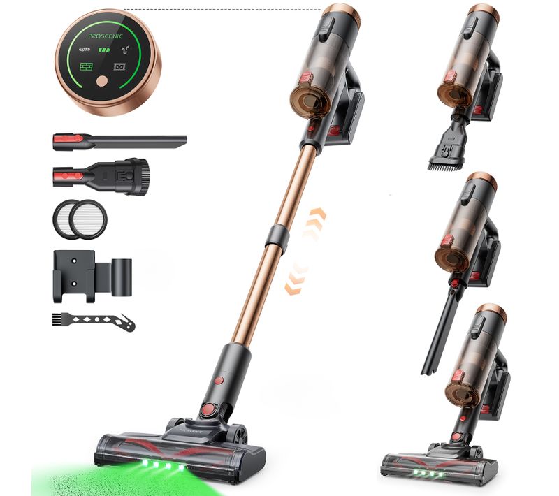 Aspirateur Balai Sans Fil P11 Ultra, 50kpa, Léger, Tube Télescopique, Autonomie 50 Min