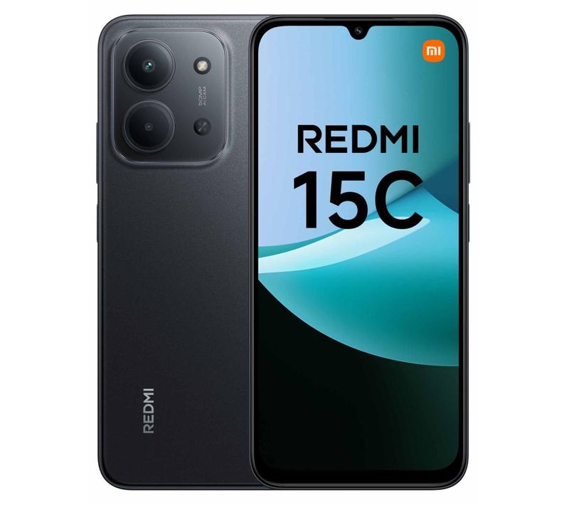 Smartphone Redmi 15c 17,5 Cm (6.9") 4g USB Type-c 4 Go 256 Go 6000 Mah Noir