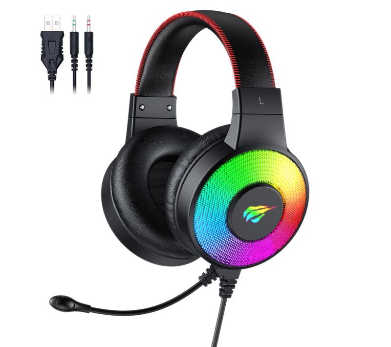 Casque Gamer H2013d Avec Micro Rgb Pour PC Et Consoles - Haut-parleur 50mm - Contrôle Du Volume