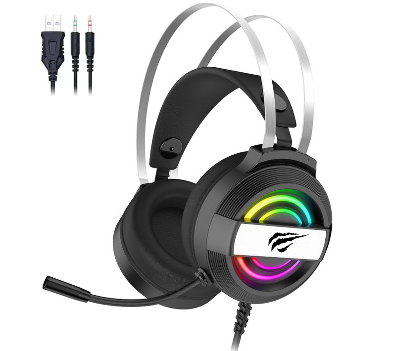 Casque Gamer H2026d Avec Micro Rgb Pour PC Et Consoles - Haut-parleur 50mm - Contrôle Du Volume