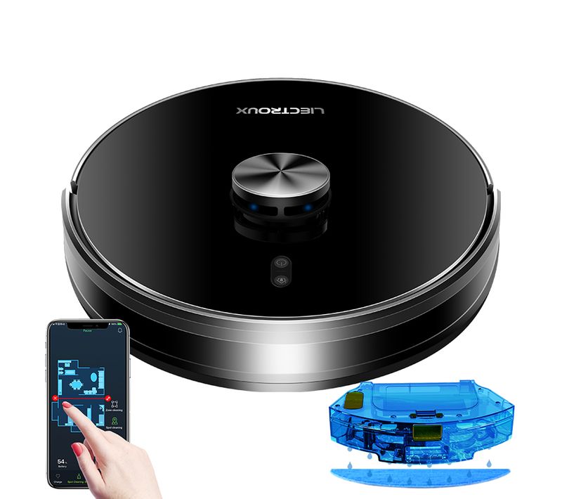 X6 Aspirateur robot laveur 2-en-1 avec LDS ,  6500 Pa, lavage en Y et contrôle via