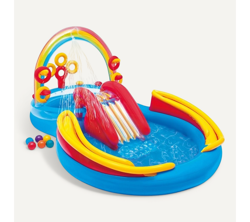 Aire De Jeux Gonflable Arc-en-ciel Intex