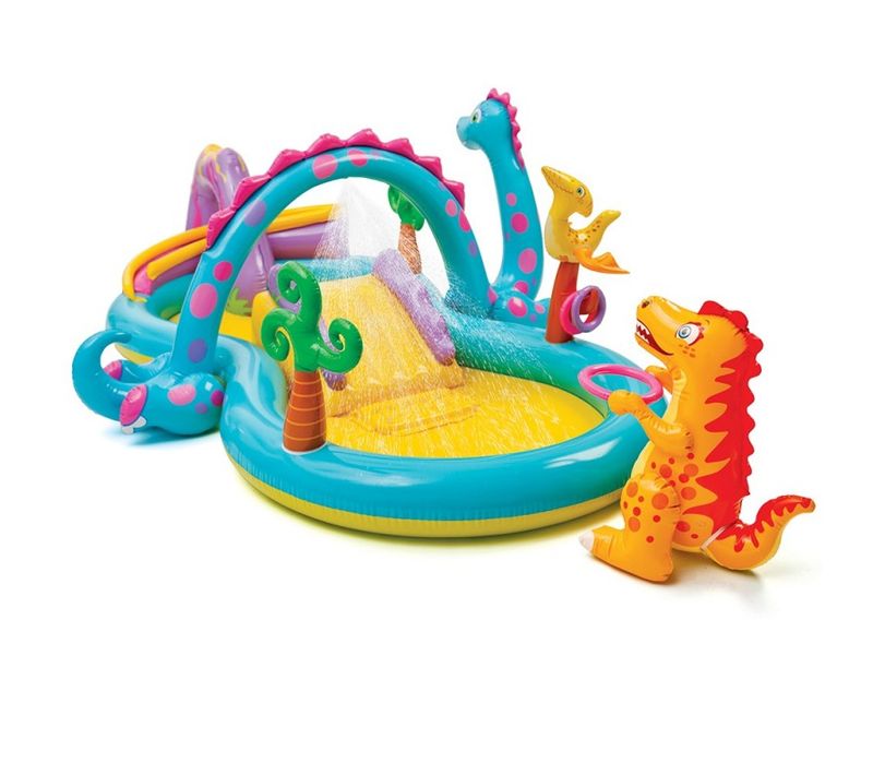 Aire De Jeux Gonflable Dinoland" 333 cm Multicolore