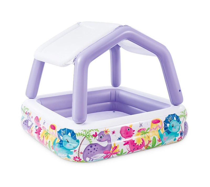 Piscine Gonflable Sun Shade Avec Pare-soleil 157x157x122cm