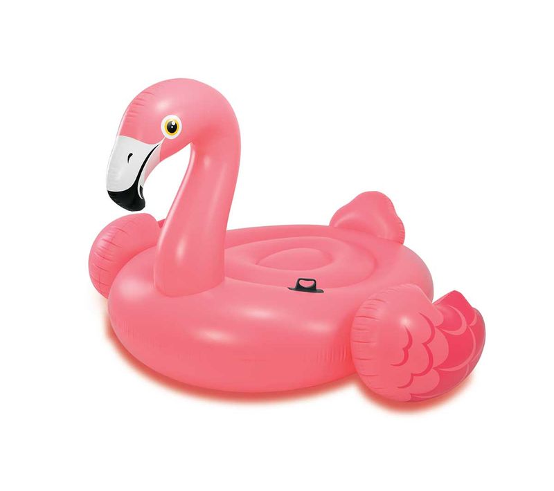 Flamant Rose Gonflable à Chevaucher 142 X 137 X 97 Cm