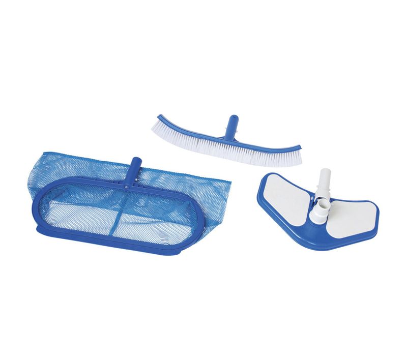Kit Matériel De Nettoyage Pour Piscine Deluxe - 3 Accessoires