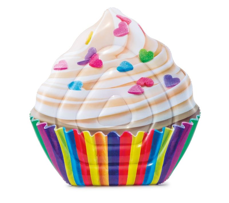 Matelas Gonflable "cupcake" 142cm Multicolore