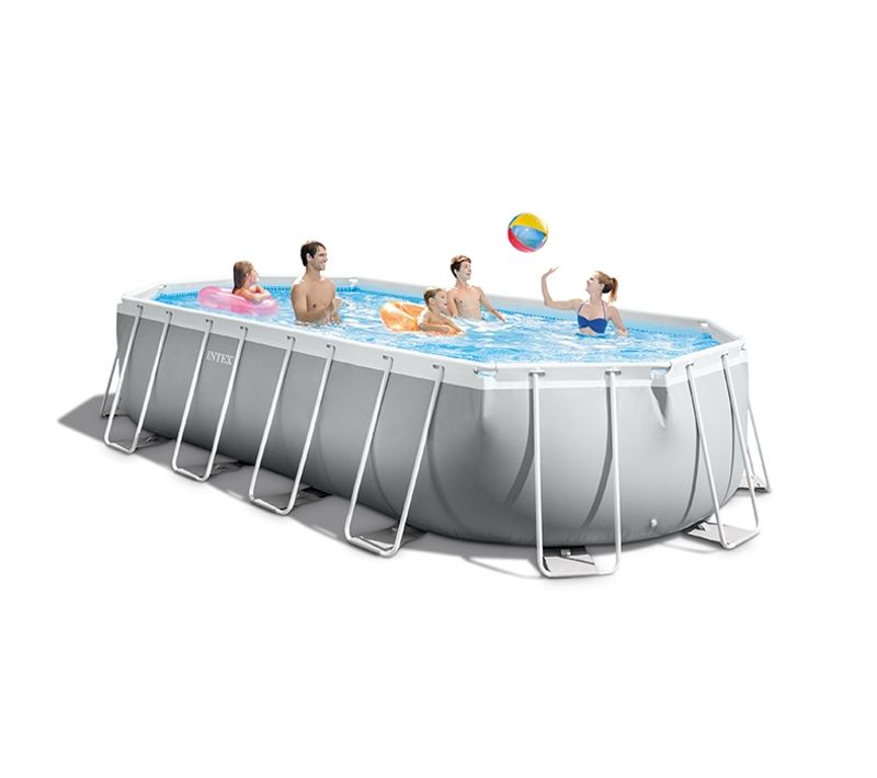 Piscine Tubulaire Prism Frame Ovale 6,10 X 3,05 M Intex