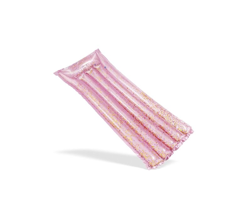 Matelas Gonflable Pour Piscine Glitter - L. 170 Cm - Rose