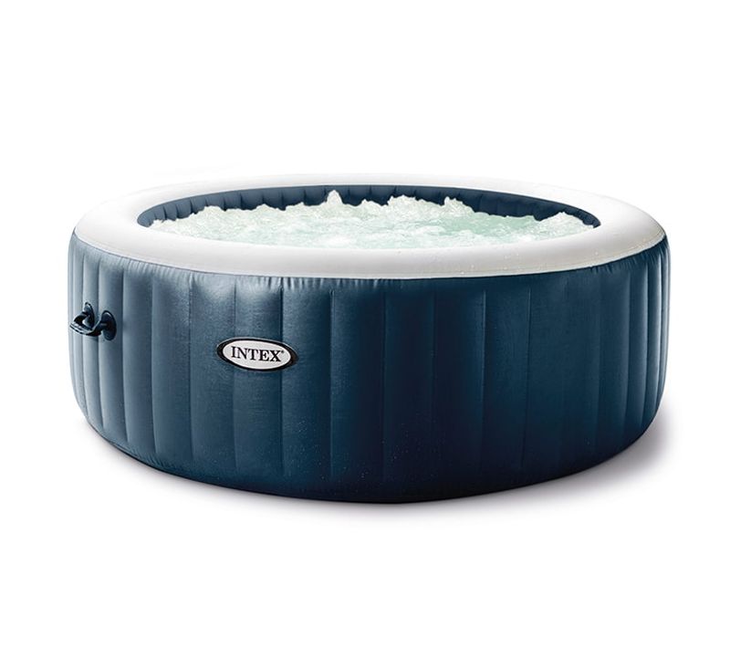 Spa Gonflable 4 Places Bulles Et LEDs Blue Navy Intex