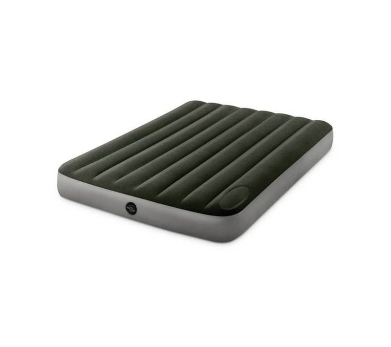 Matelas Gonflable 2 Places Downy, Fiber Tech, Gonfleur à Pied Intégré 191 X 137 Cm