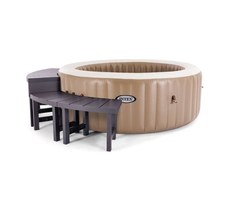 Entourage Spa Intex Purespa Rond 4 Places (2 Modules Médium + 2 Hauts)