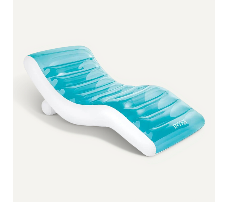 Matelas Gonflable Lounge "lagon" 191cm Bleu