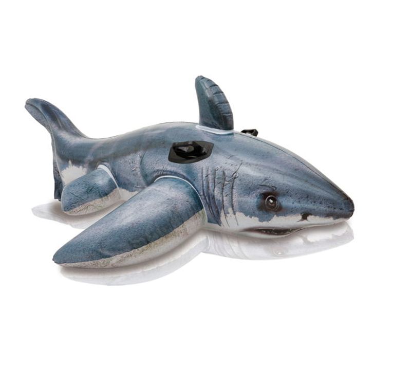 Bouée Gonflable À Chevaucher "requin" 173cm Bleu
