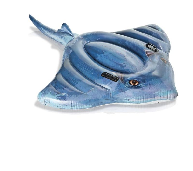 Bouée à Chevaucher "raie" 188cm Bleu