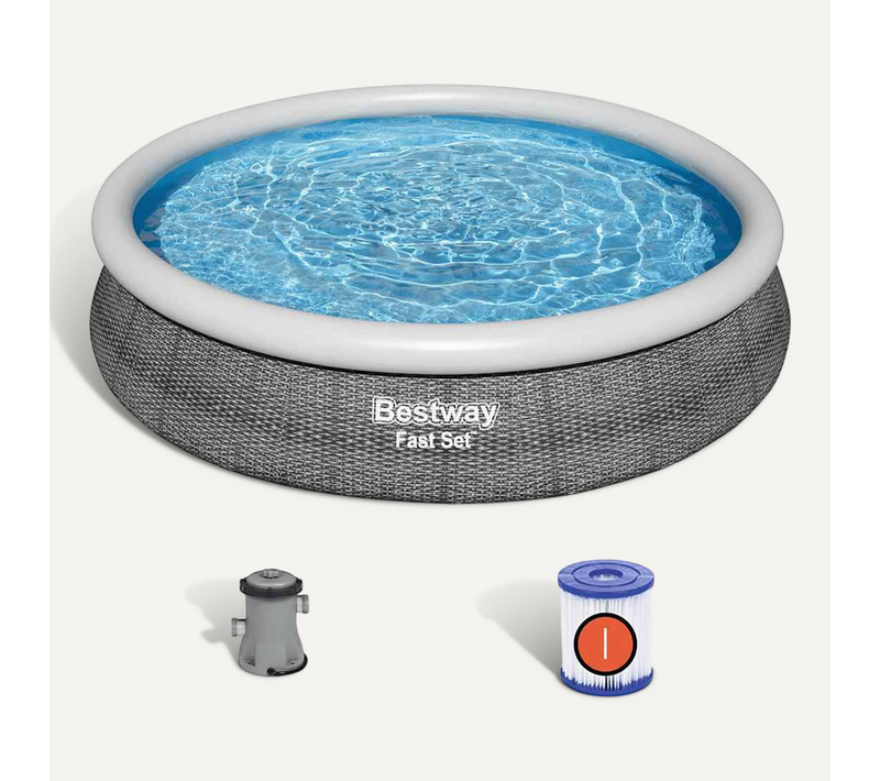 Ensemble De Piscine Ronde 366x76 Cm