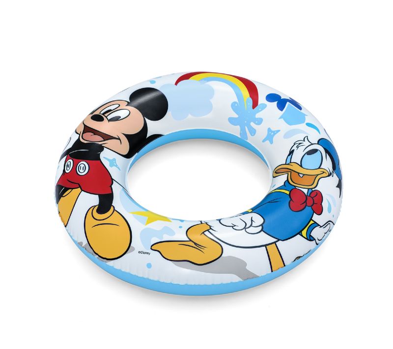 Bouée Gonflable Pour Enfants De 3 À 6 Ans Bestway 48 Cm Design De Mickey Mouse Double Chambre À Air