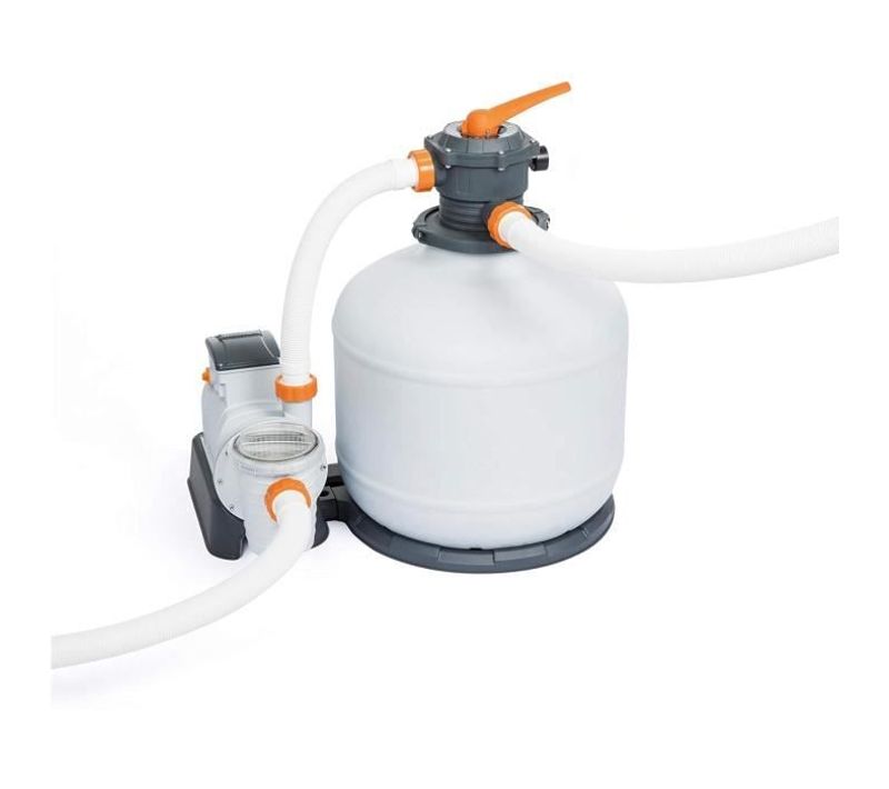 Filtre à Sable Flowclear™ 11 355 L/h + Préfiltre Compatible Toutes Piscines De 1 100 à 66 600 L