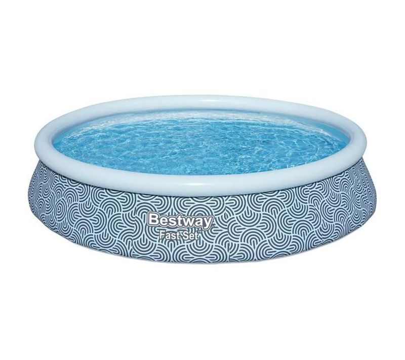 Piscine Gonflable Ronde 3,96 M X 84 Cm, 7 340 L, Filtre à Cartouche